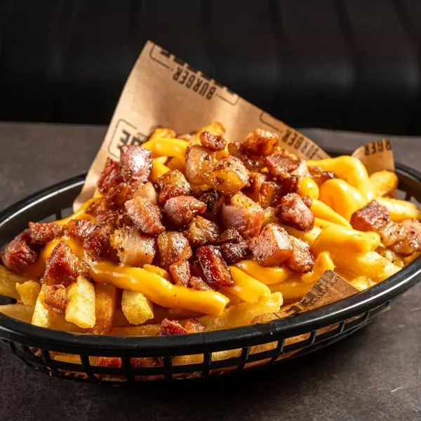 fritas c/ cheddar e bacon